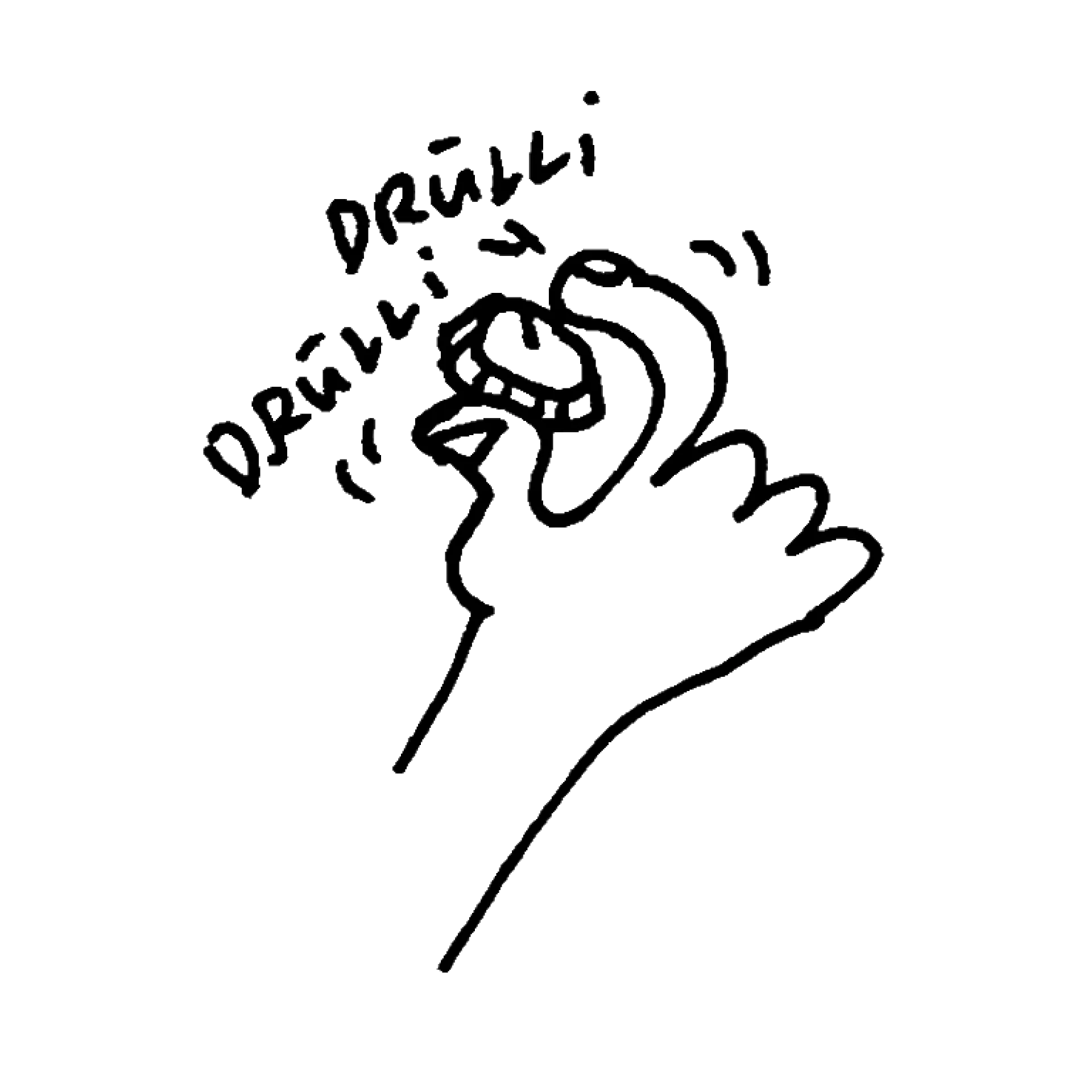 Eine abstrakte Illustration einer Hand, die an einem Drehregler dreht.