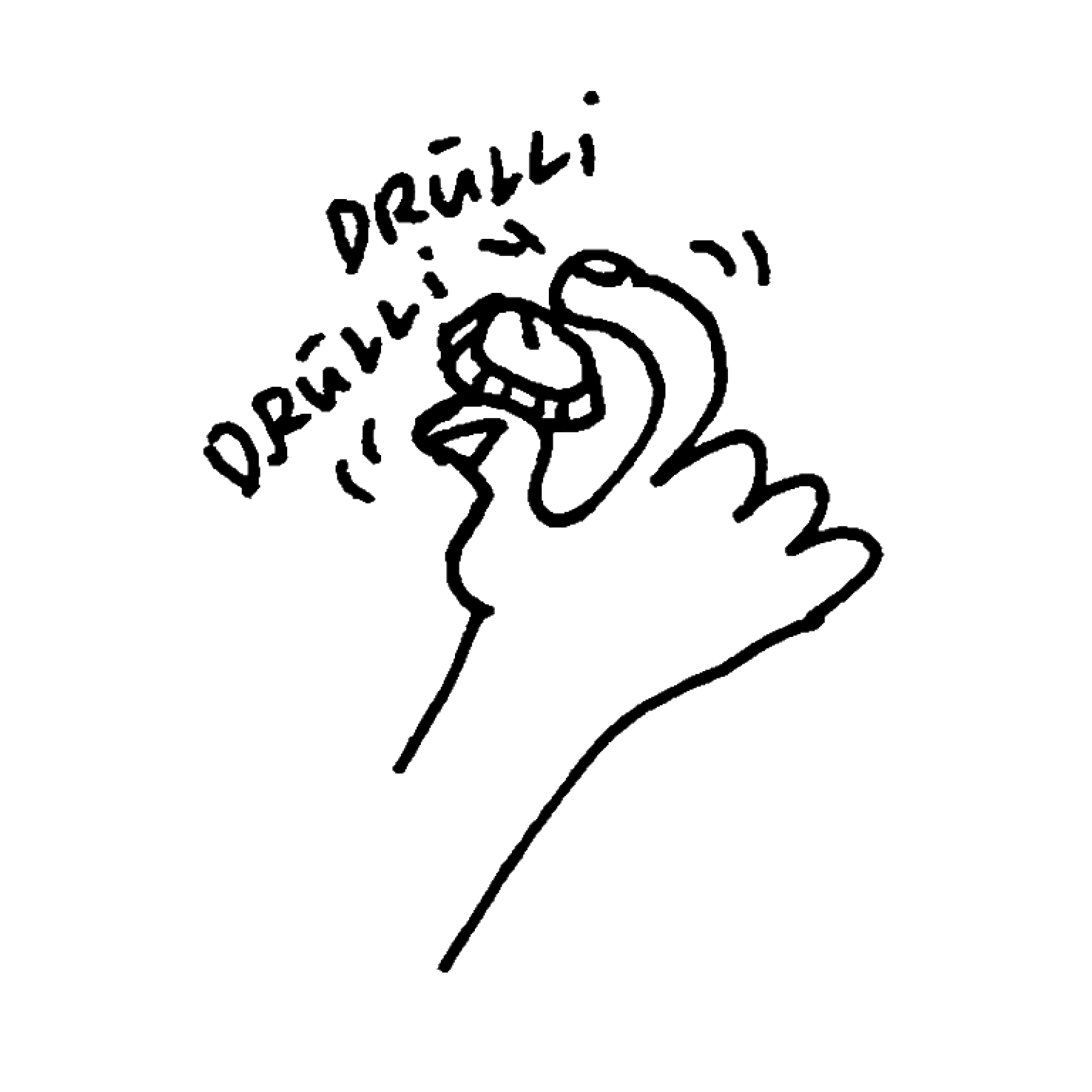 Eine abstrakte Illustration einer Hand, die an einem Drehregler dreht.
