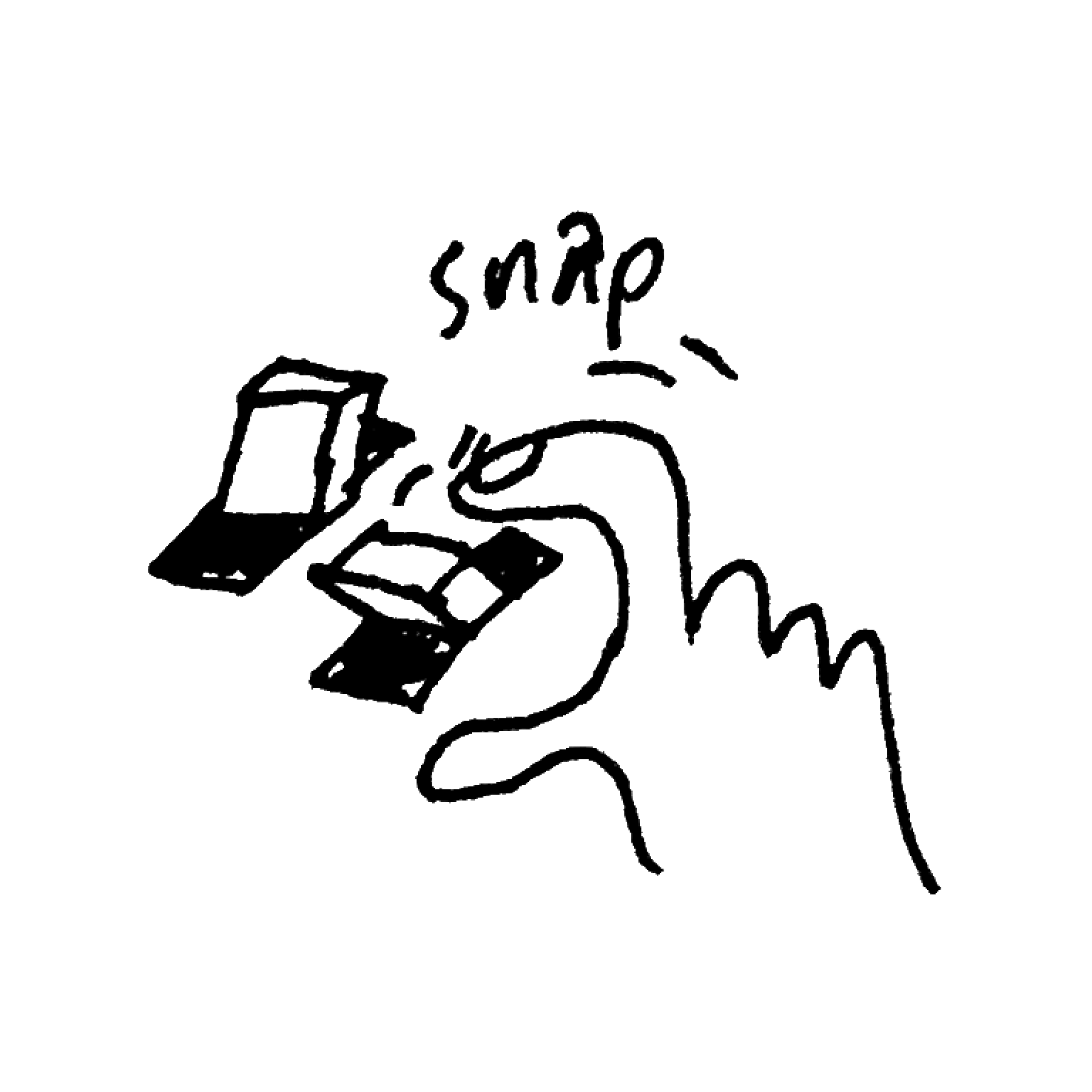 Eine abstrakte Illustration einer Hand, der einen Schalter umlegt.