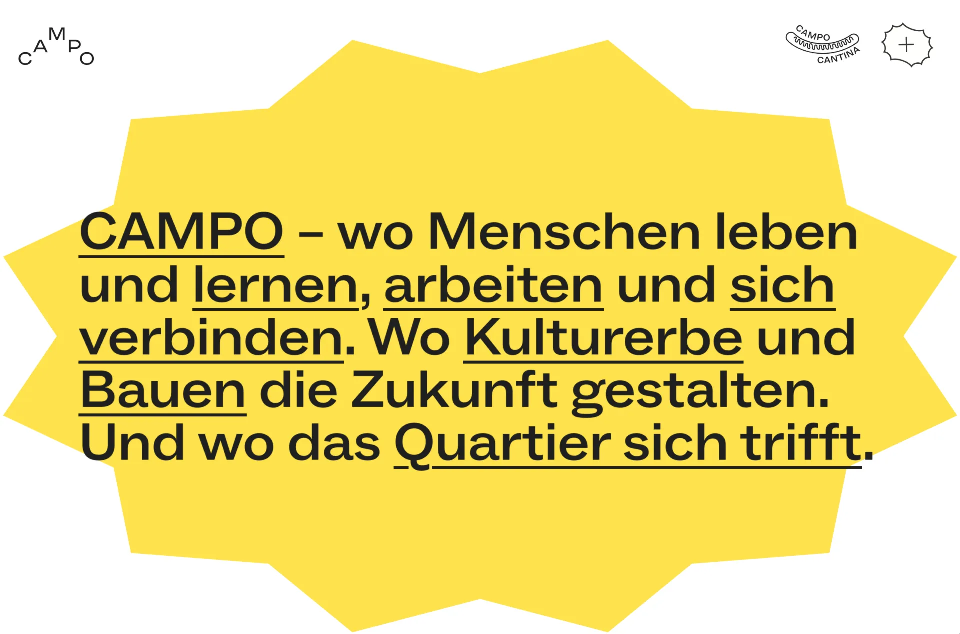 CAMPO – Screenshot der Webseite www.campo-winterthur.ch