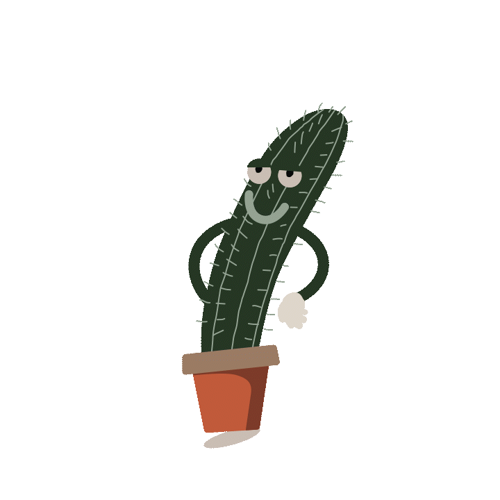 Ein animiertes Bild von Monsieur Kaktus