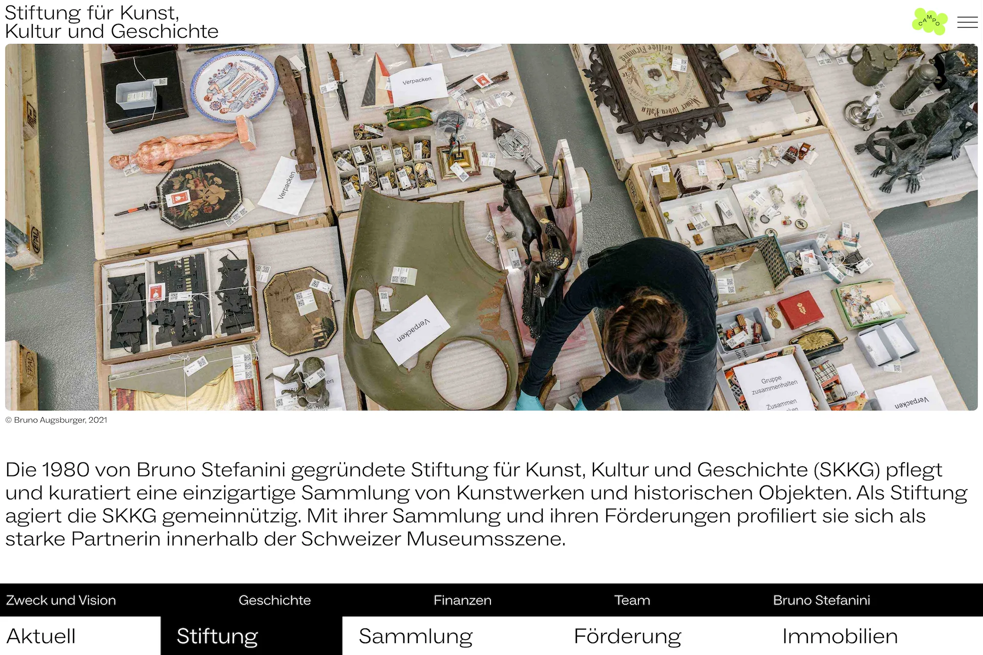 Screenshot SKKG Website