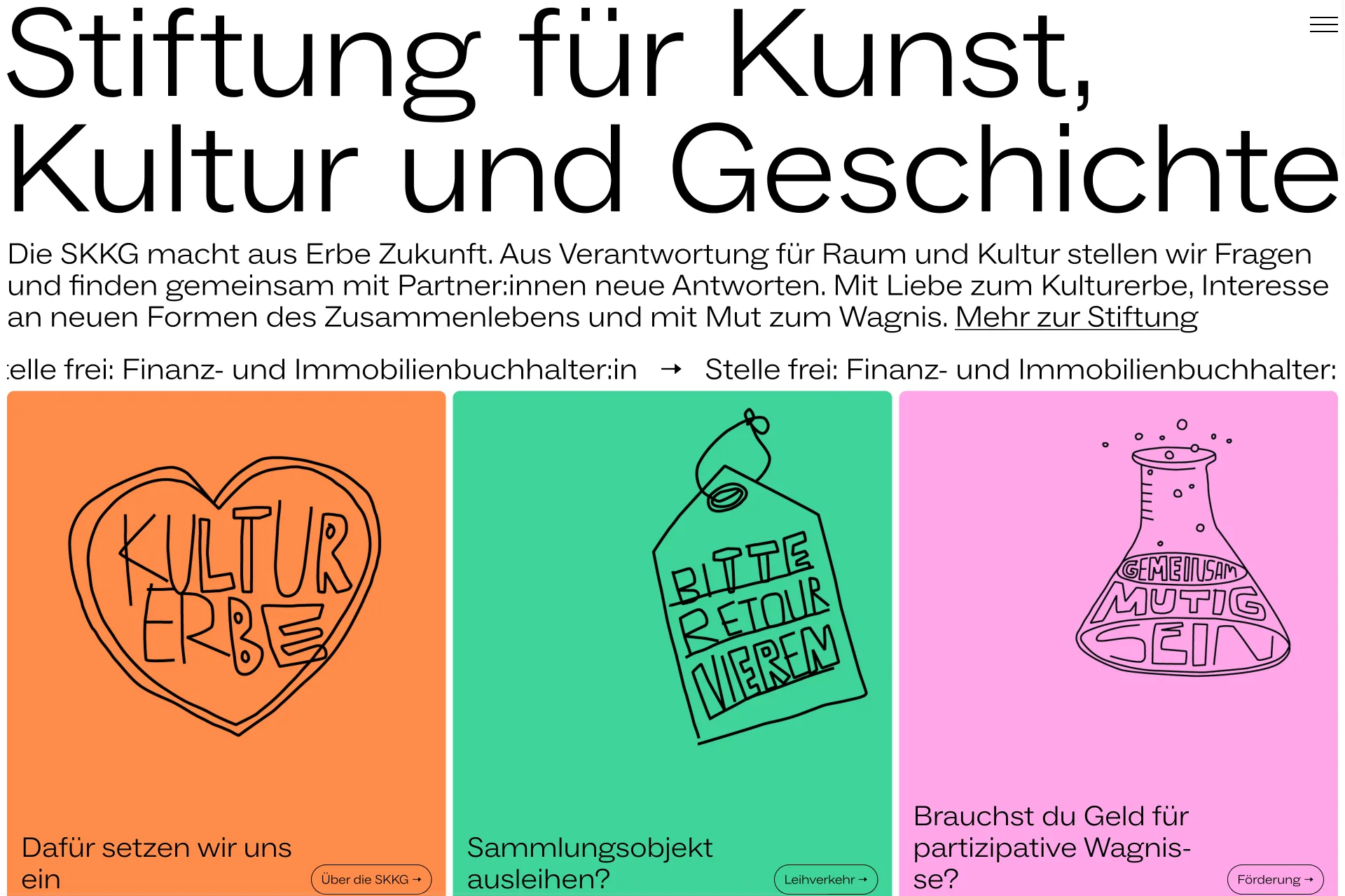 Screenshot SKKG Website