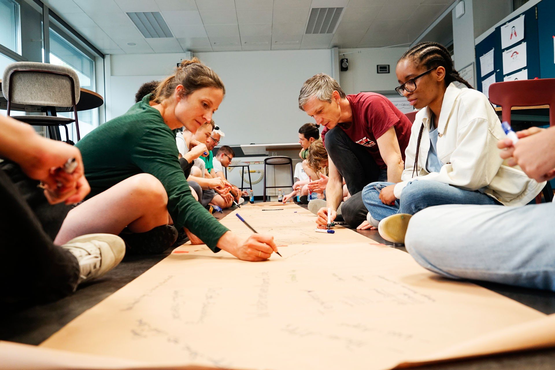 Foto eines Speedbrainstormings zum Thema «digitale Nachhaltigkeit».