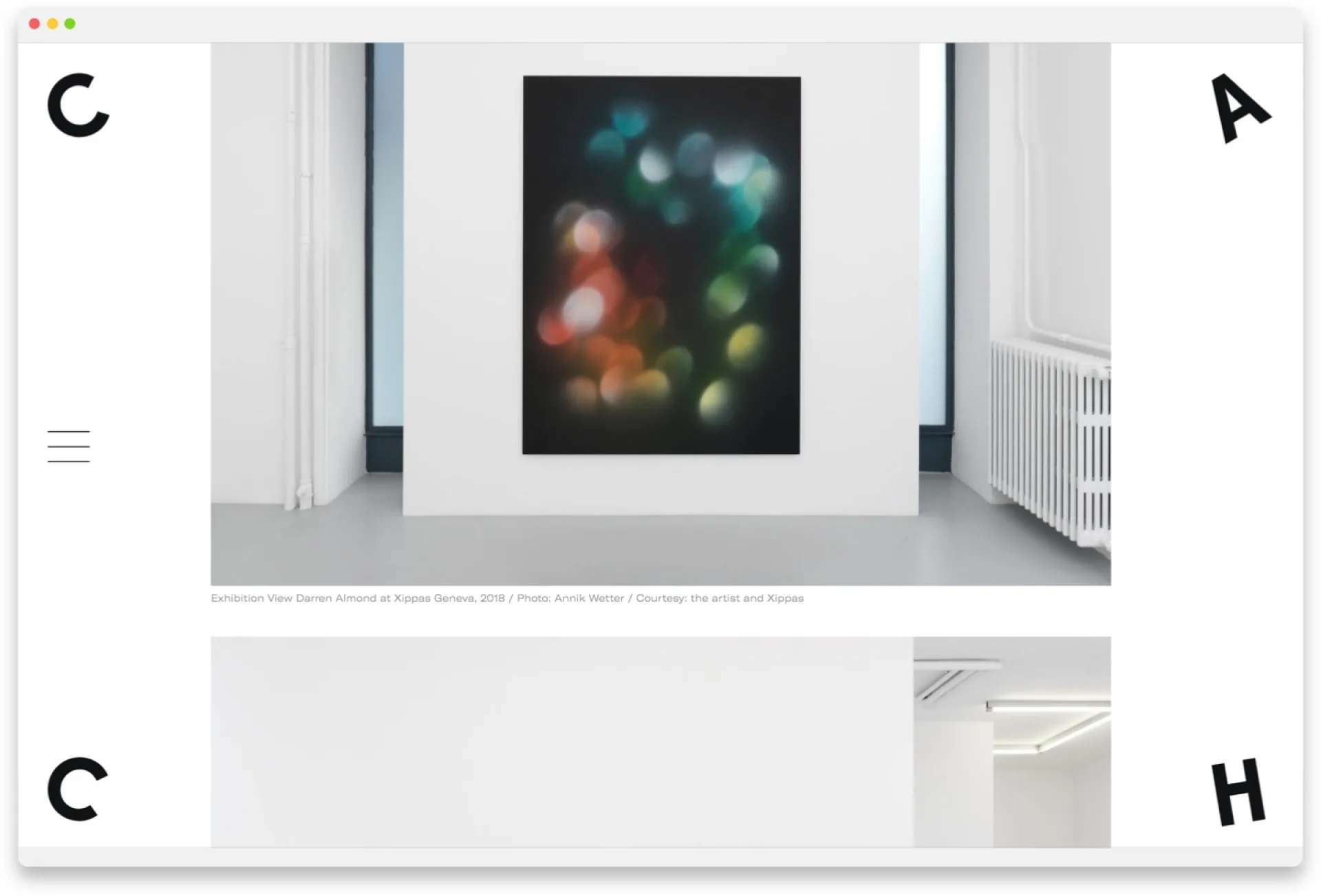 Screenshot der Webseite