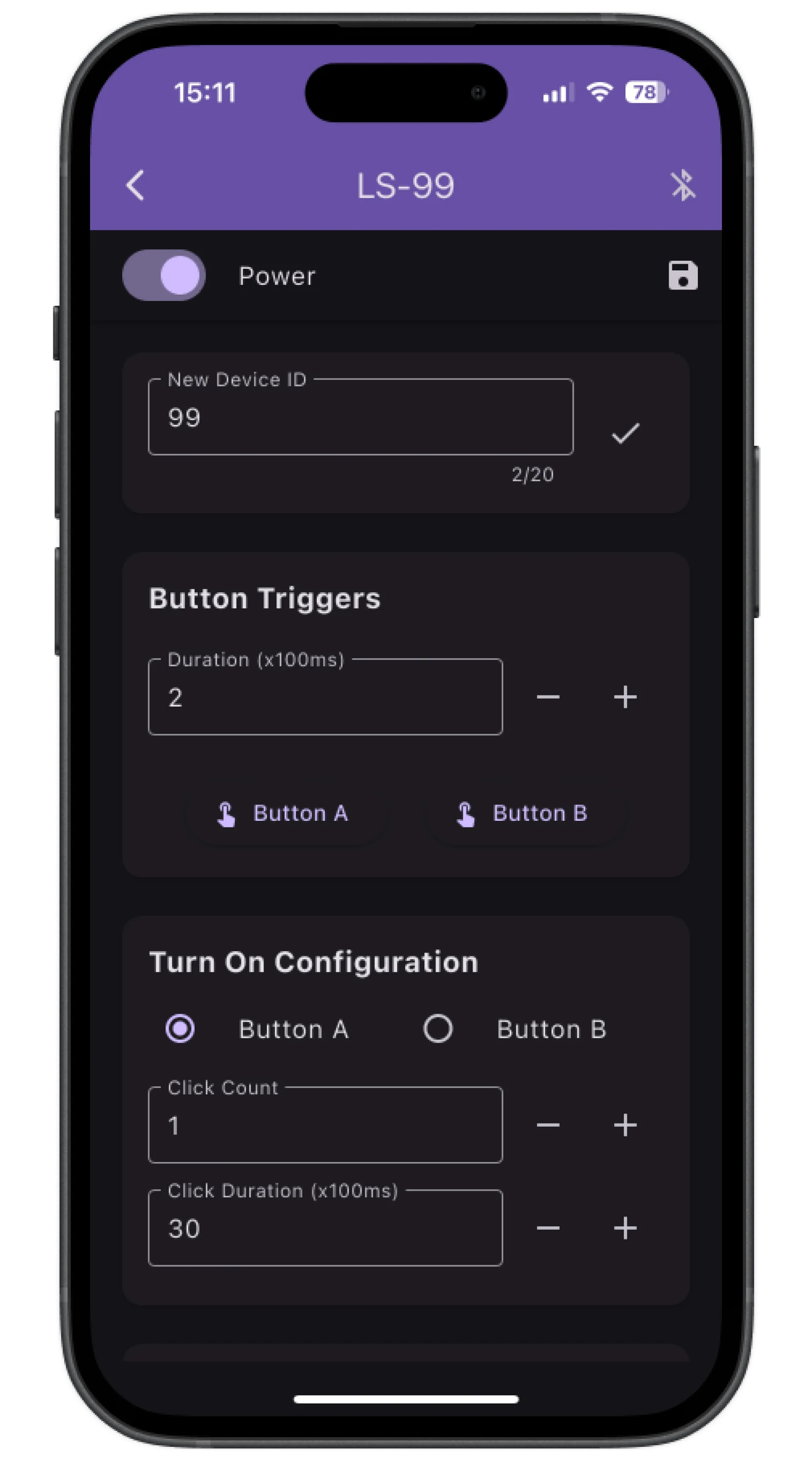 Ein Bild der Konfigurations-App auf einem iPhone 15