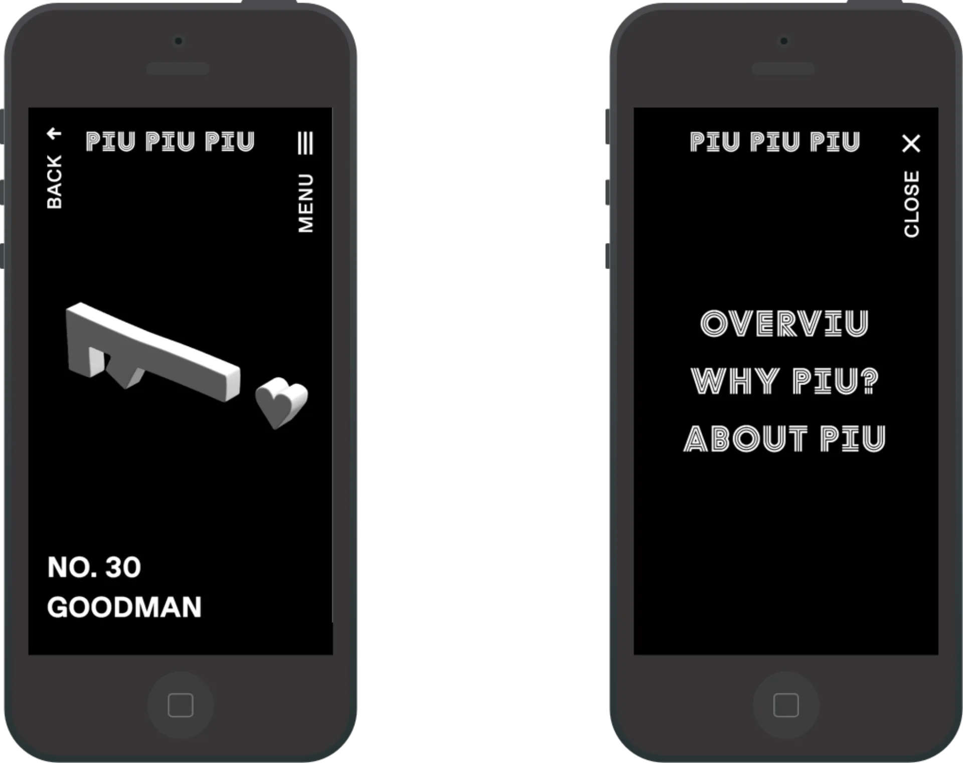 Screenshot der Webseite.