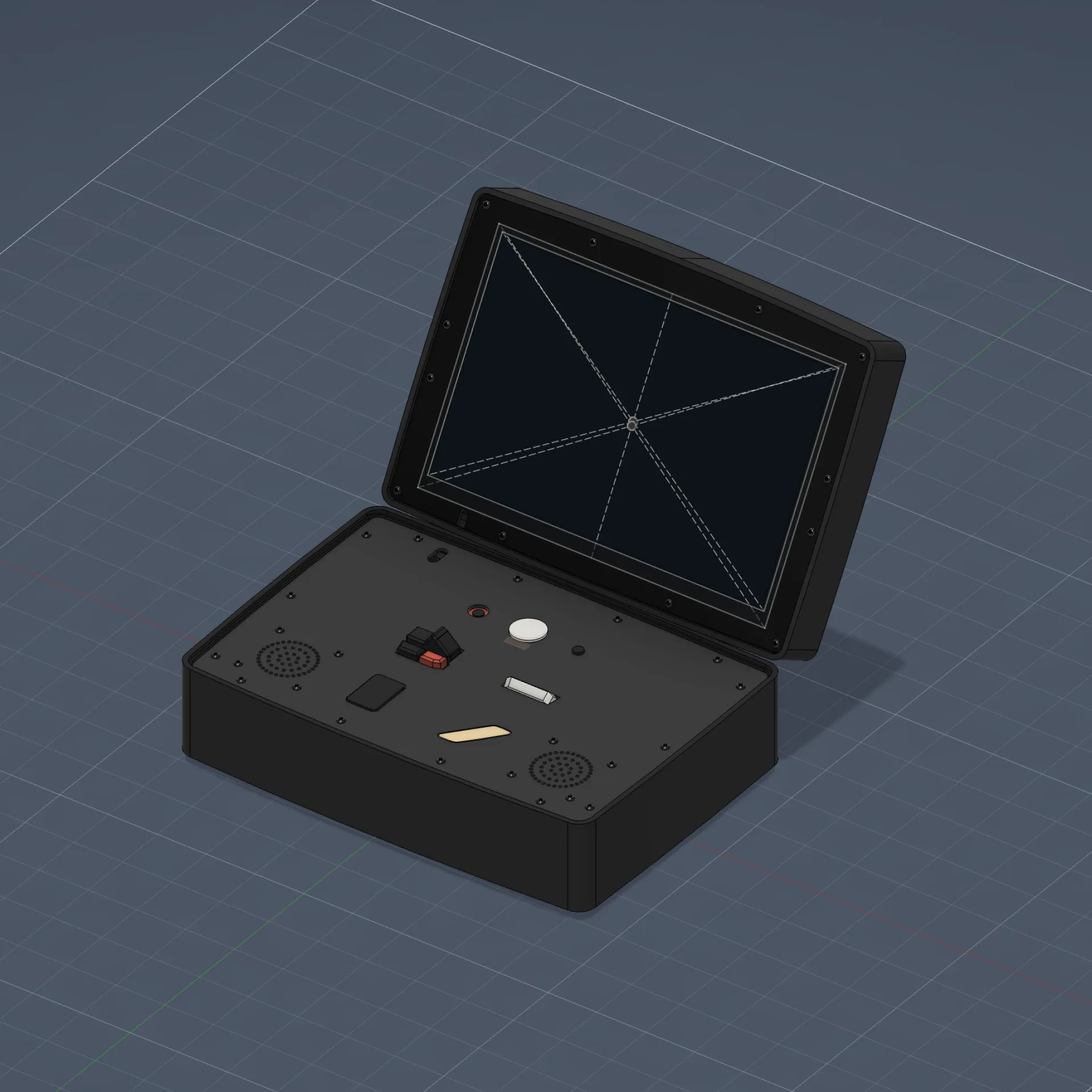 CAD Zeichnung des Koffers