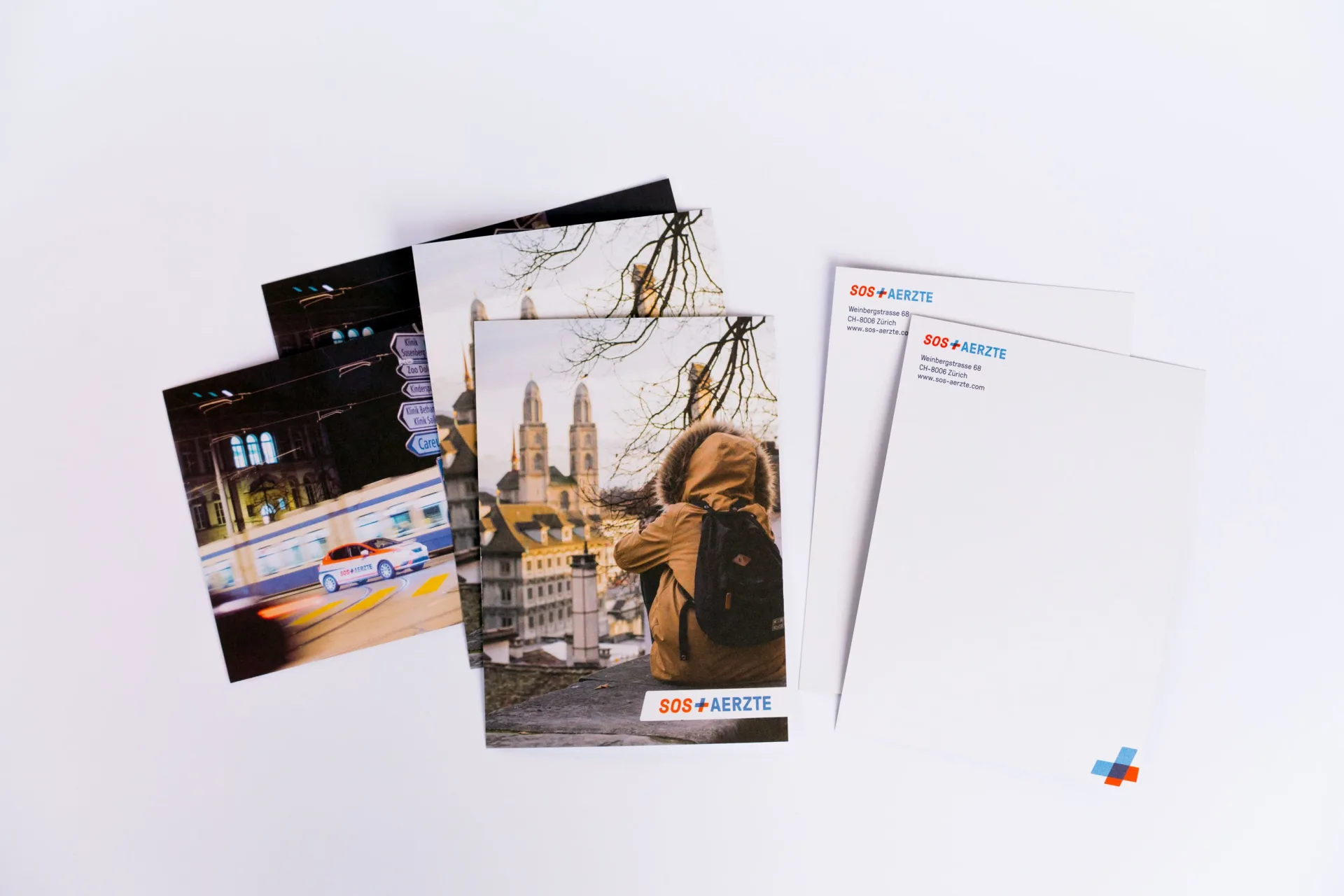 Diverses Printmaterial von Lucid gestaltet.