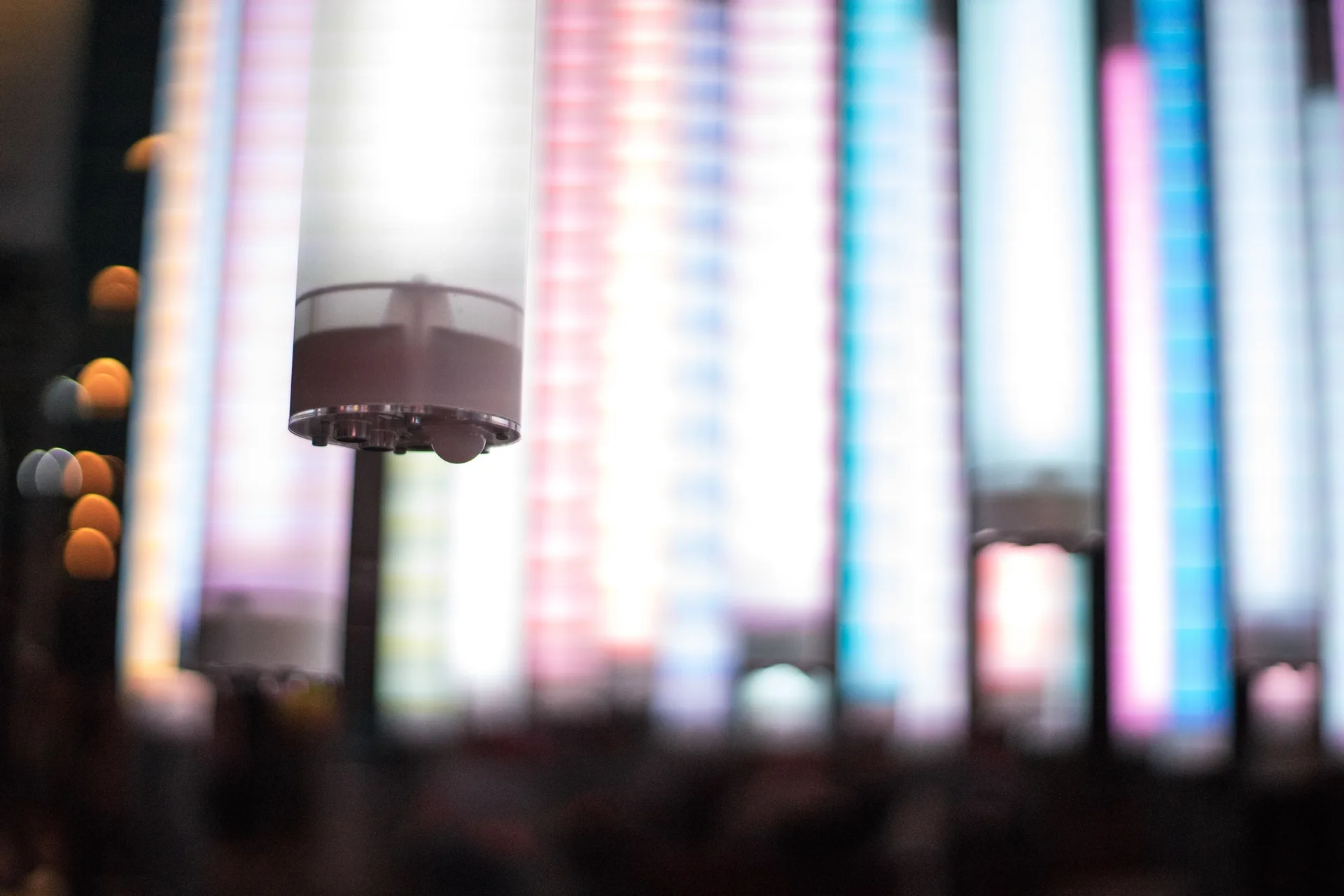 Detailaufnahme einer Lichtröhre